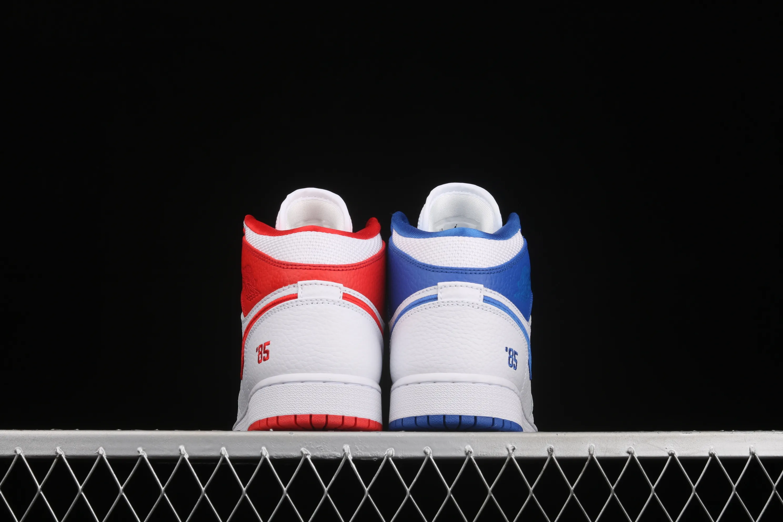 All categories Air Jordan Jordan series basketball shoes Air Jordan 1 Mid Air Jordan 1 Mid "85" AJ1 Joe 1 red, white and blue mandarin duck color matching Zhongbang basketball shoes DH0200-100